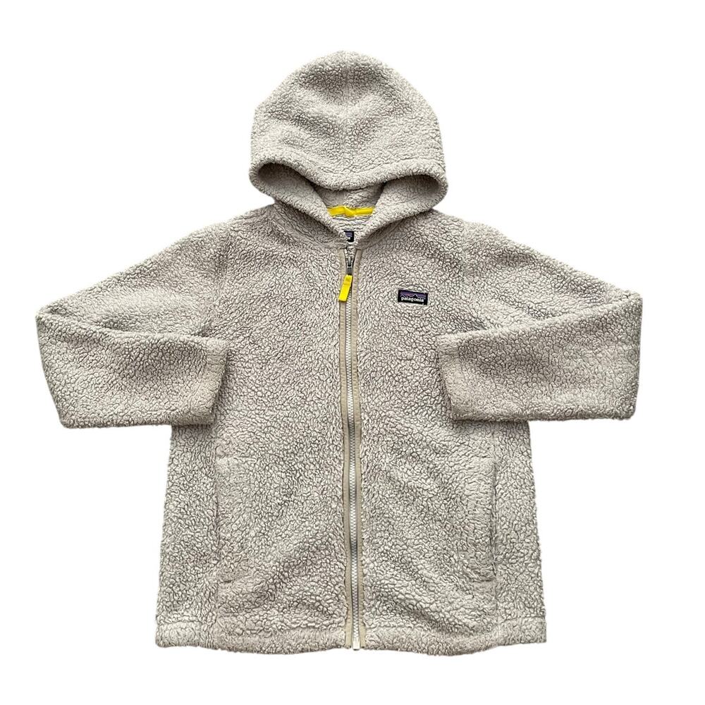 Patagonia Los Gatos Kids Size L-12yrs Light Beige Fleece Hoodie